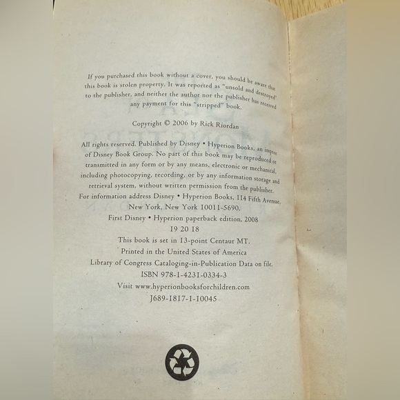 Percy Jackson &The Olympians First Edition 5 Book Bundle/Lot,Author Rick Riordan - Picture 6 of 9